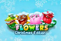logo flowers christmas edition netent kolikkopeli netissa
