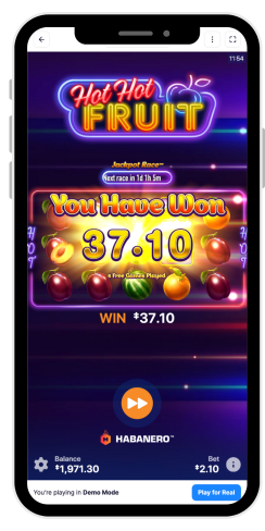 Hot Hot Fruit Second Win