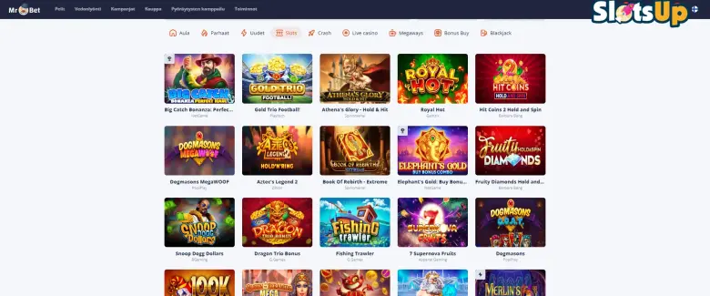 Mr.Bet online-kasino peliautomaatit
