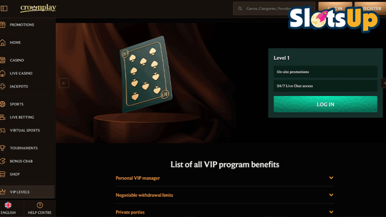 CrownPlay casino VIP