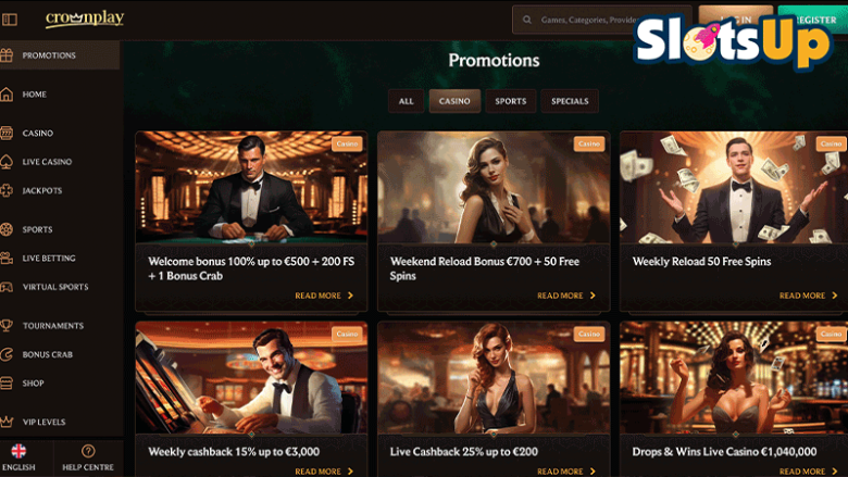 crownplay promootiot