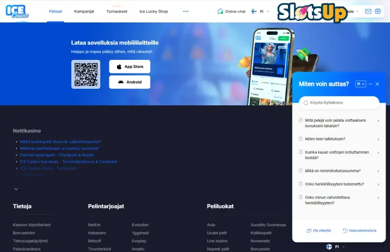 Ice Casinon tuki online-kasino Stepissä