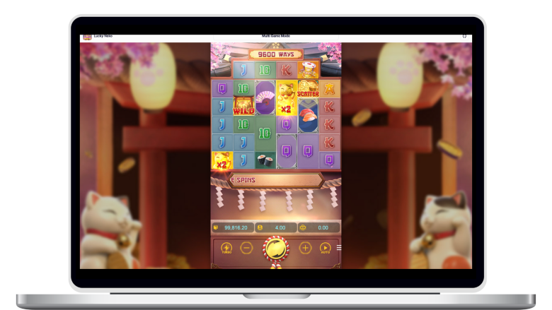 My balance in the end in Lucky Neko