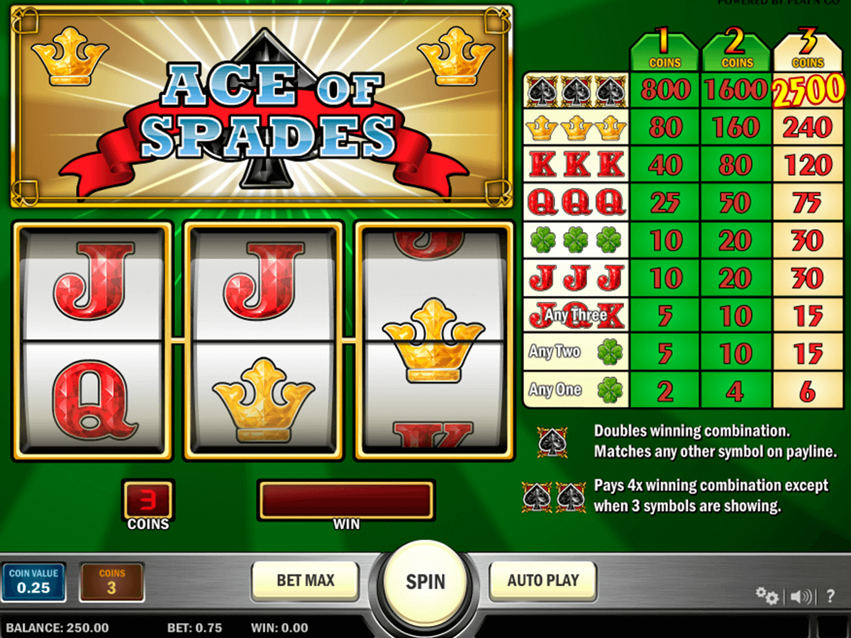 ace of spades playn go casino 