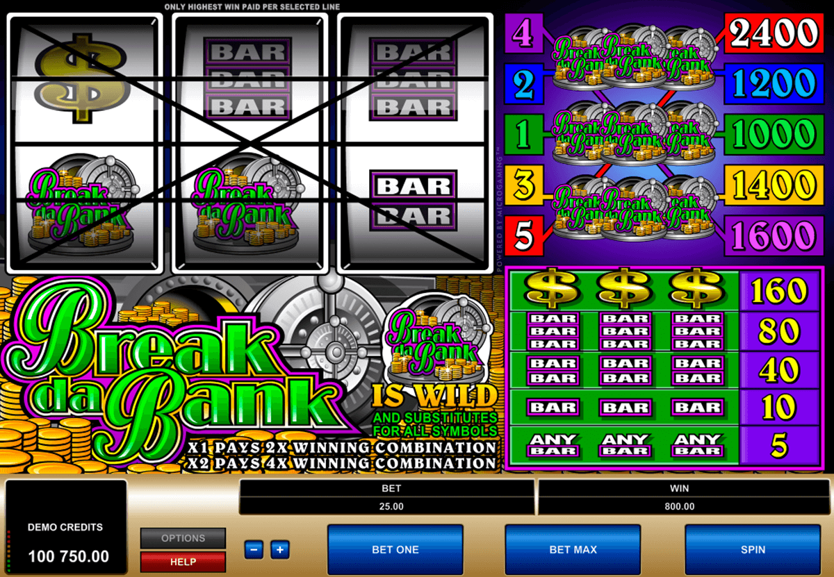 break da bank microgaming casino 