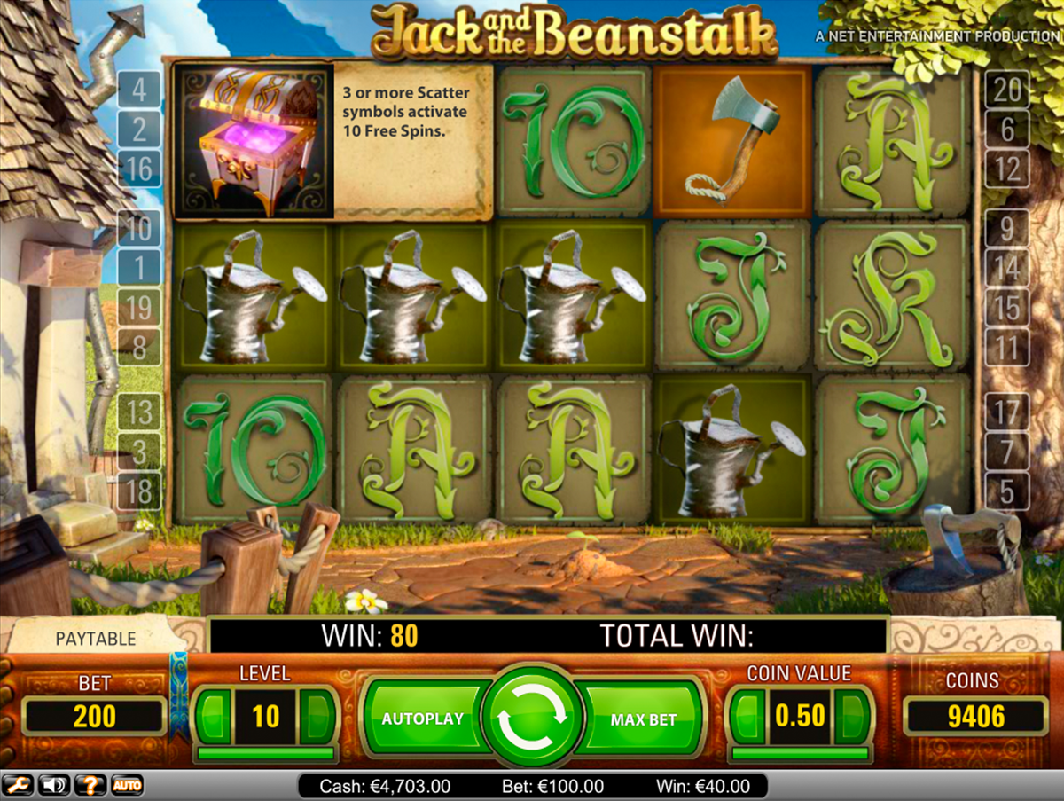 jack and the beanstalk netent casino 