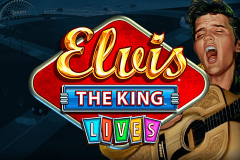 logo elvis the king lives wms kolikkopeli 