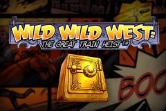 logo wild wild west the great train heist netent kolikkopeli 