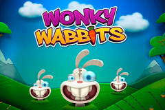 logo wonky wabbits netent kolikkopeli 