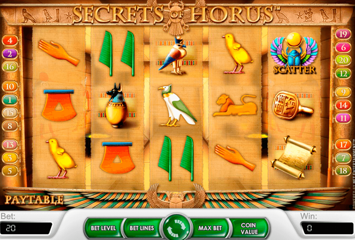 secrets of horus netent casino 