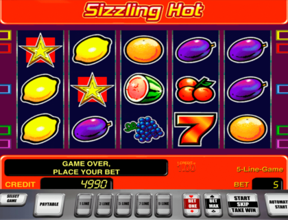 sizzling hot novomatic casino 