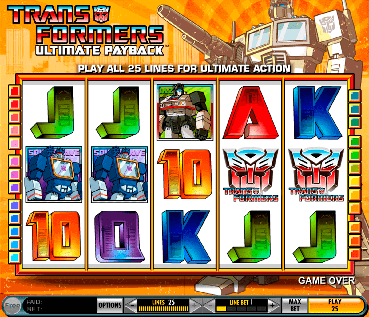 transformers ultimate payback igt casino 